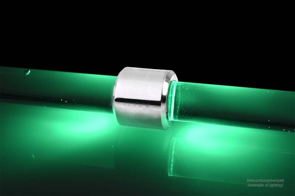 Alphacool Aurora HardTube LED Ring 13mm Chrome - Grün