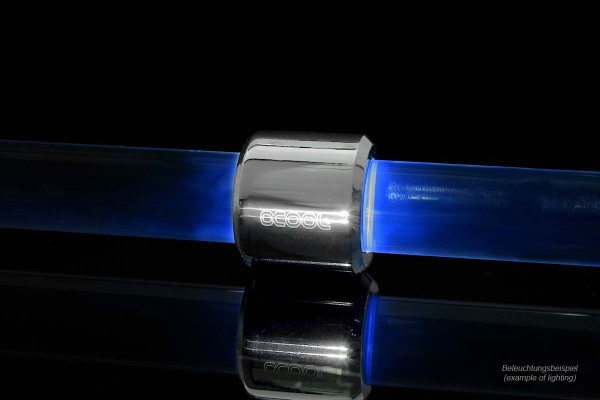 Alphacool Aurora HardTube LED Ring 16mm Chrome - UV