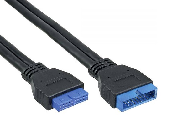 InLine® USB 3.0 Verlängerung intern, Pfostenanschluss Stecker auf Buchse - 35cm